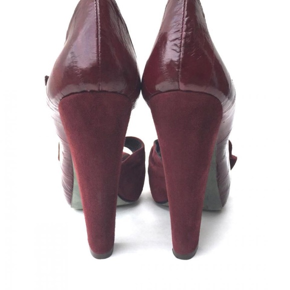 ❌❌SOLD❌ ANTHROPOLOGIE Hoss Retro Vtg Look Heels 37 - Picture 6 of 8